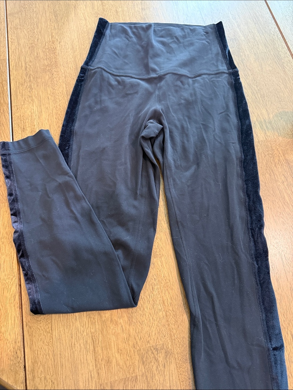 lululemon athletica Black High-Waist Leggings with Center Logo